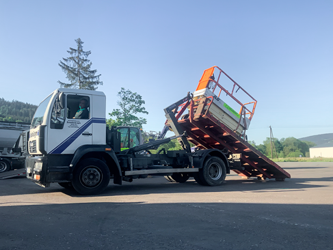 Leichter containerwagen